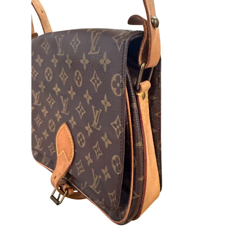 Louis Vuitton Vintage Monogram Cartouchiere crossbody bag*1980's NICE condition - Picture 4 of 8